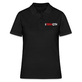 Bodybuilding Kleidung Trenbolon Gewichtheben - Frauen Polo Shirt - Schwarz - Vorne - Ailine (174cm)