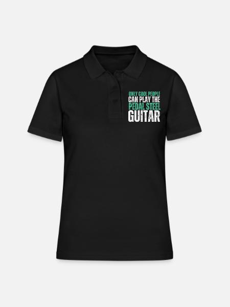 Pedal Steel Guitar - Women's Polo Shirt - black