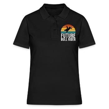Future Bull Rider Steer Riding - Polo Femme - noir - Devant - Ailine (174cm)