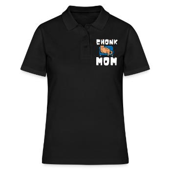 Chonk Cat Obesity - Frauen Polo Shirt - Schwarz - Vorne - Ailine (174cm)