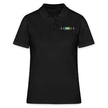 Royaume-Uni Cumbria Flag - Polo Femme - noir - Devant - Ailine (174cm)