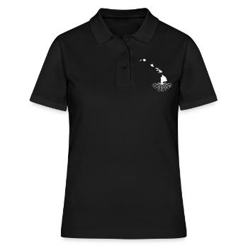 Île de Waikiki Honolulu - Polo Femme - noir - Devant - Ailine (174cm)