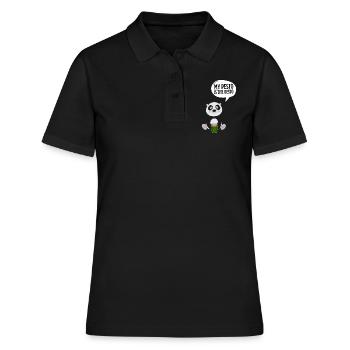 Italian Cuisine - Basil Pesto Is The Besto - Frauen Polo Shirt - Schwarz - Vorne - Ailine (174cm)