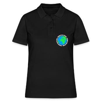 Fridays For Future Stop Climate Co2 Protest Gift - Women's Polo Shirt - black - Front - Ailine (174cm)