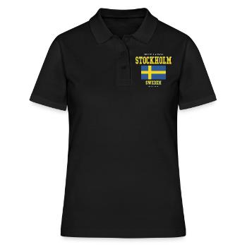 Stockholm - Polo Femme - noir - Devant - Ailine (174cm)