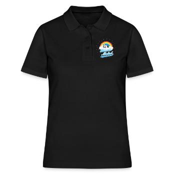 Black Metal Panda - Polo Femme - noir - Devant - Ailine (174cm)