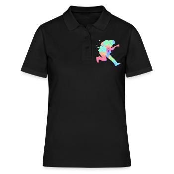 Guitarist - Women's Polo Shirt - black - Front - Ailine (174cm)