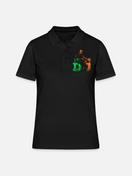 Dj - Polo Femme - noir