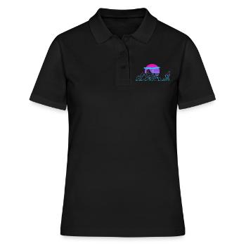 Hanggleiter Drachenflieger Deltasegler - Frauen Polo Shirt - Schwarz - Vorne - Ailine (174cm)