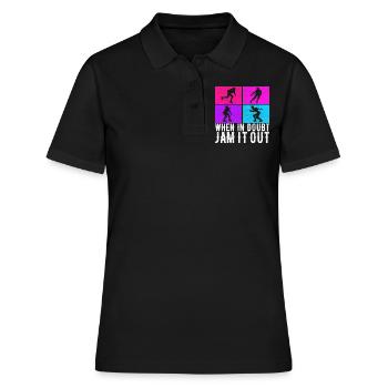 Roller Derby - Frauen Polo Shirt - Schwarz - Vorne - Ailine (174cm)