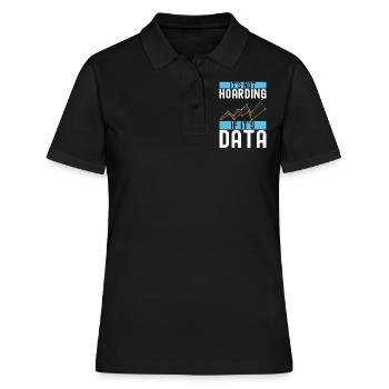 Analyste de données en science des données - Polo Femme - noir - Devant - Ailine (174cm)
