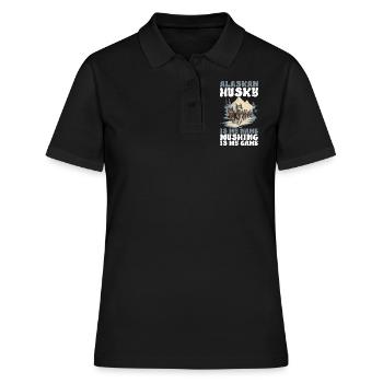 Sledding Sled dogs - Women's Polo Shirt - black - Front - Ailine (174cm)