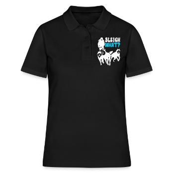 Sledding Sled dogs - Women's Polo Shirt - black - Front - Ailine (174cm)
