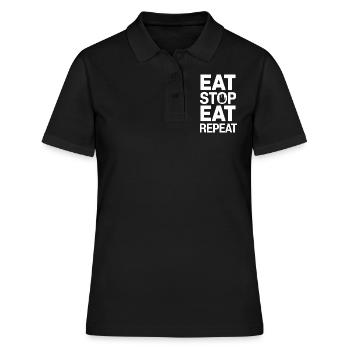 Jeûne intermittent Jeûne intermittent - Polo Femme - noir - Devant - Ailine (174cm)