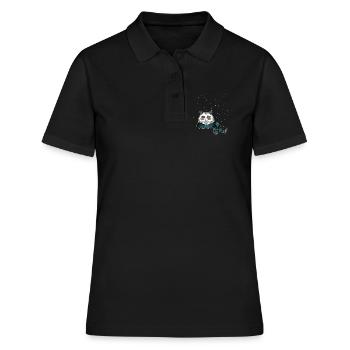 Winter Bär - Frauen Polo Shirt - Schwarz - Vorne - Ailine (174cm)