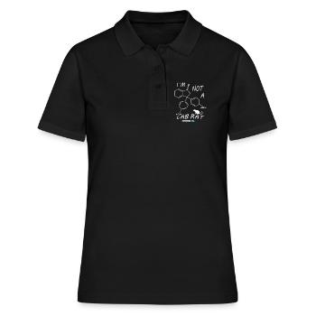 Ich bin keine Labor Ratte - Frauen Polo Shirt - Schwarz - Vorne - Ailine (174cm)