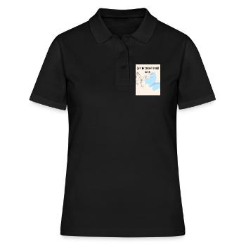 Sanfte Empathie mit Schmetterling und Storch - Frauen Polo Shirt - Schwarz - Vorne - Ailine (174cm)