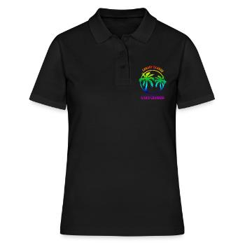 Îles Canaries Grande Canarie Rainbow Gay - Polo Femme - noir - Devant - Ailine (174cm)