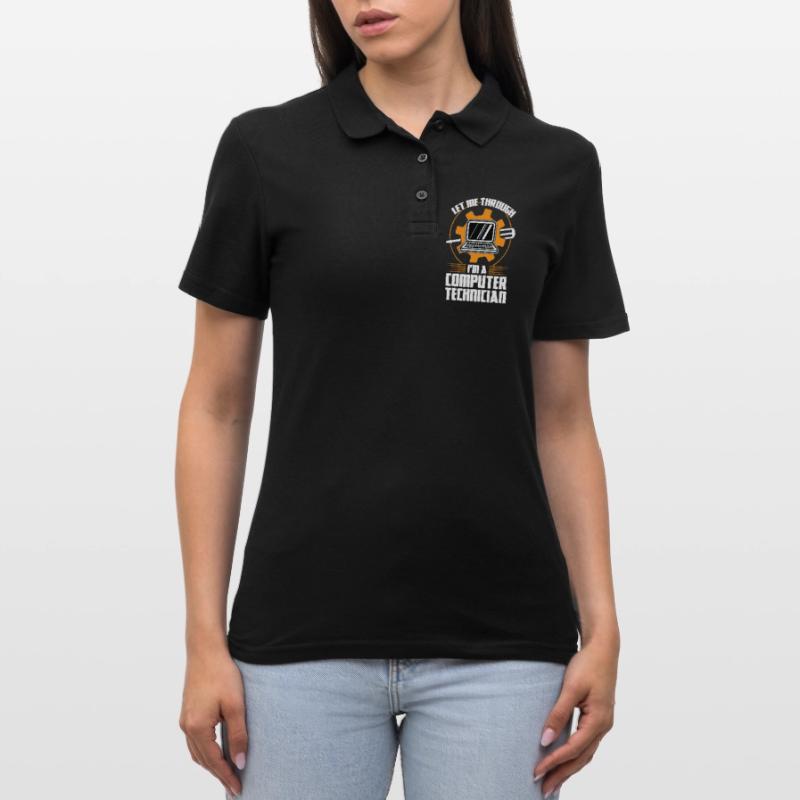 Technischer Support Computertechniker Technischer Frauen Polo Shirt