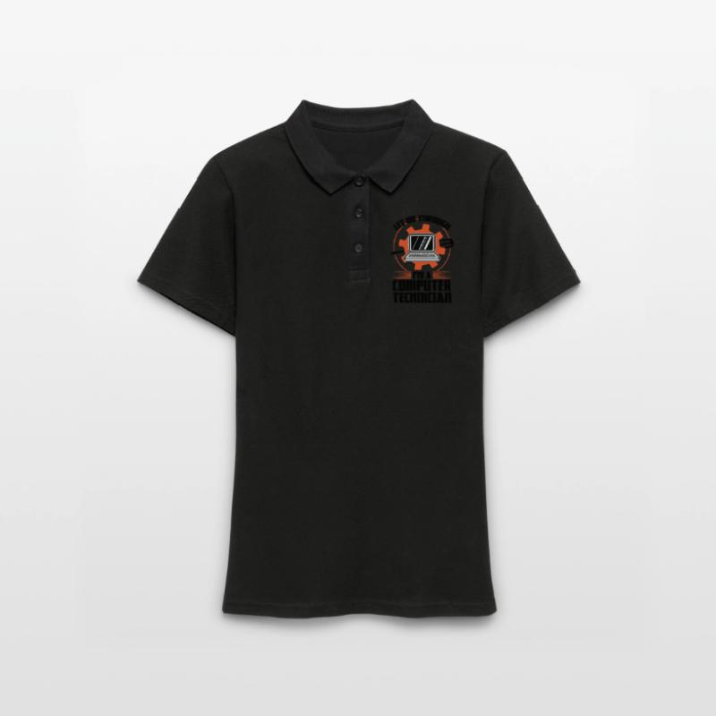 Technischer Support Computertechniker Technischer Frauen Polo Shirt