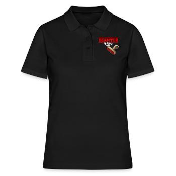 Fonctionnaire 4 Life - Fonctionnaire cadeau à vie - Polo Femme - noir - Devant - Ailine (174cm)