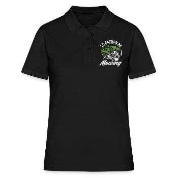 Paysagiste Horticulture Tonte de pelouse - Polo Femme - noir - Devant - Ailine (174cm)