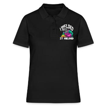 Schweißer Humor - I Welded It Helded - Frauen Polo Shirt - Schwarz - Vorne - Ailine (174cm)