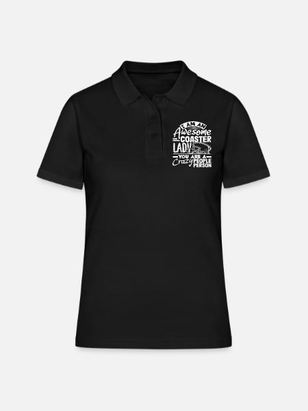 Ich Bin Eine Großartige Achterbahn Lady - Frauen Polo Shirt - Schwarz