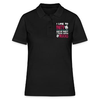 Citation de comédies musicales - Polo Femme - noir - Devant - Ailine (174cm)