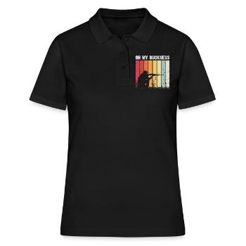 Drôle de conception de chasse au canard Hunter Hunting Duck Design - Polo Femme - noir - Devant - Ailine (174cm)