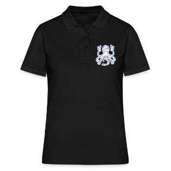 Dubbeglas Weinschorle Weinfest - Frauen Polo Shirt - Schwarz - Vorne - Ailine (174cm)