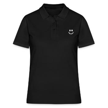Dubbeglas Weinschorle Weinfest - Frauen Polo Shirt - Schwarz - Vorne - Ailine (174cm)