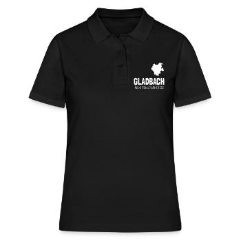 Mönchengladbach Fanartikel - Frauen Polo Shirt - Schwarz - Vorne - Ailine (174cm)