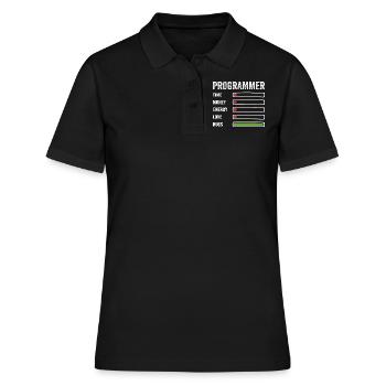 Entwickler Humor Programmierer Programmierer Programmierer - Frauen Polo Shirt - Schwarz - Vorne - Ailine (174cm)