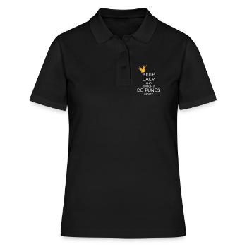 KEEP CALM - Polo Femme - noir - Devant - Ailine (174cm)