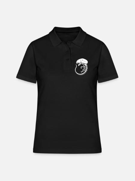 Squelette de monstre extraterrestre blanc - Polo Femme - noir