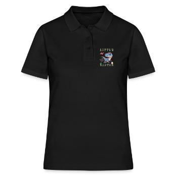 Dinosaure préhistorique Carnivore Rapace Crétacé - Polo Femme - noir - Devant - Ailine (174cm)