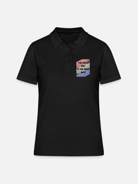 Dutch way is the right way - Women's Polo Shirt - black