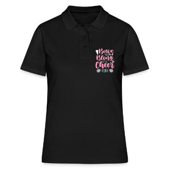 Cheerleading s’incline et bling c’est une acclamation - Polo Femme - noir - Devant - Ailine (174cm)