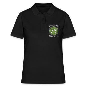 Cribbage Players Can't Get 19 Loves Playing Cards - Frauen Polo Shirt - Schwarz - Vorne - Ailine (174cm)