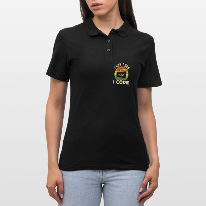 Network Engineer I Don't Run I Code Programmer Frauen Polo Shirt