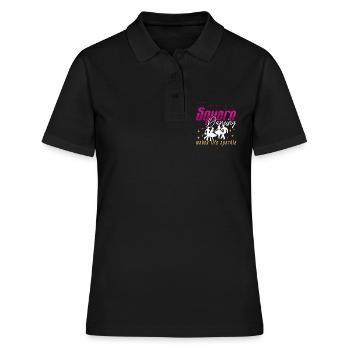 Square Dancing Makes Life Sparkle Western Dancing - Women's Polo Shirt - black - Front - Ailine (174cm)