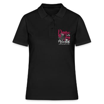 Mouvements de danse La danse est la joie de la danse en mouvement - Polo Femme - noir - Devant - Ailine (174cm)