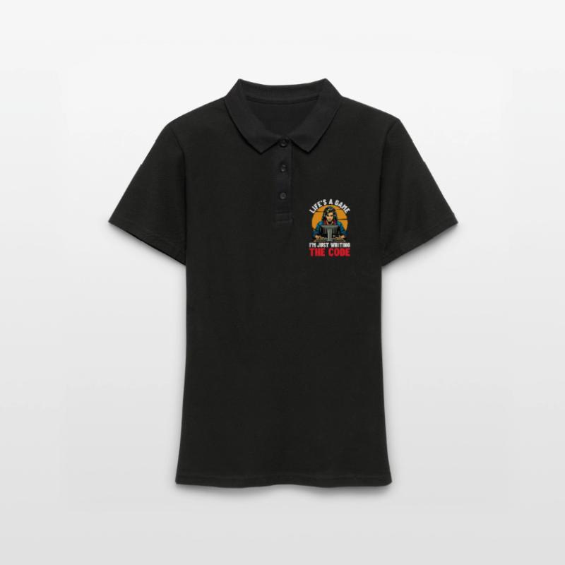 Coder Life's A Game I'm Just Web Developer Coders Frauen Polo Shirt