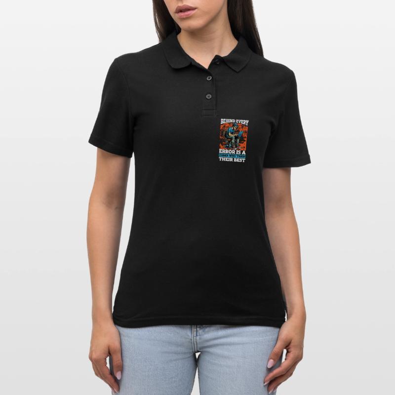 Coder Behind Every Error Is A Coder Web Developer Women's Polo Shirt