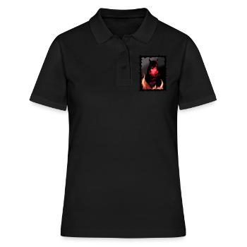 Halloween Nacht Teufel - Frauen Polo Shirt - Schwarz - Vorne - Ailine (174cm)