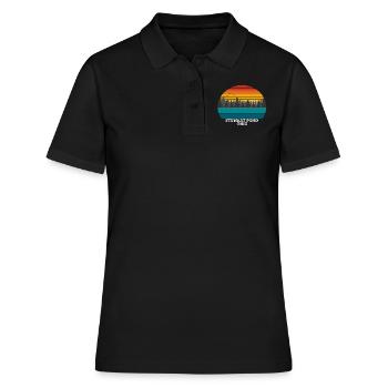 Stewart Pond Ohio - Frauen Polo Shirt - Schwarz - Vorne - Ailine (174cm)