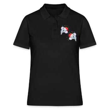 Cadeau de pyjama de Noël Koala - Polo Femme - noir - Devant - Ailine (174cm)
