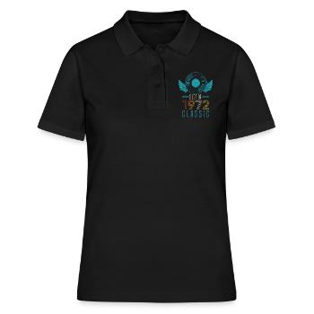 Best of 1972 Classic 50th Birthday Record - Polo Femme - noir - Devant - Ailine (174cm)
