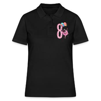 Ballerine astronaute Fille 8ème anniversaire - Polo Femme - noir - Devant - Ailine (174cm)